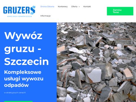 Kontenery na gruz i śmieci w Szczecinie