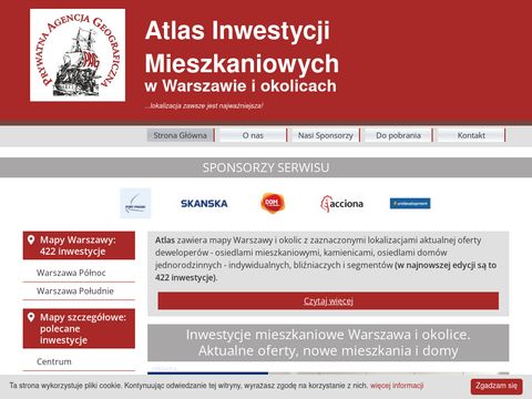Nowe mieszkania w Warszawie na Mapie Inwestycji