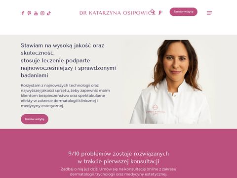 Klinika Dermatologii Warszawa - Dr Katarzyna Osipowicz