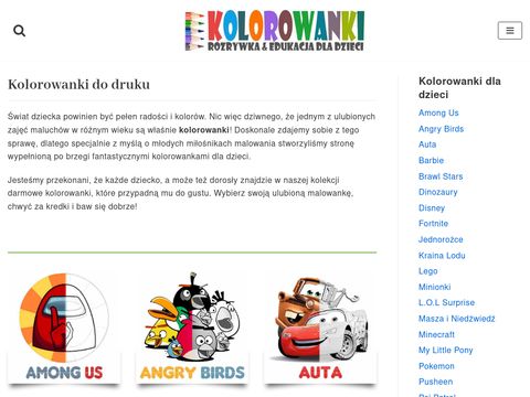 Świat kolorowanek - kolorowanki.net.pl