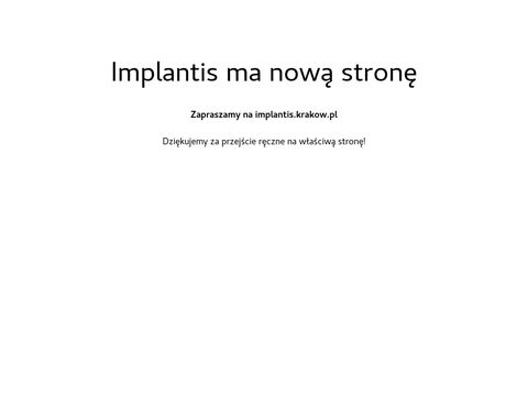 Klinika stomatologiczna w Krakowie - implantis.com.pl