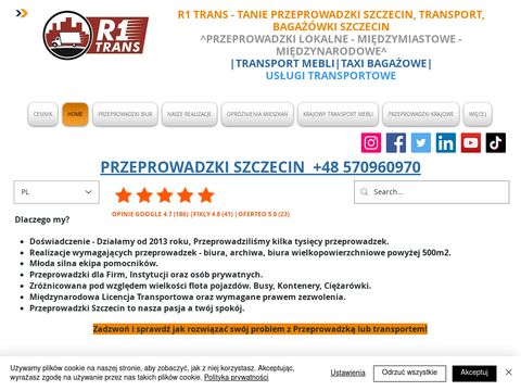 R1 Trans - Usługi transportowe Szczecin