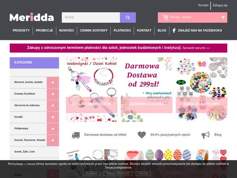 Meridda.pl – półfabrykaty do biżuterii