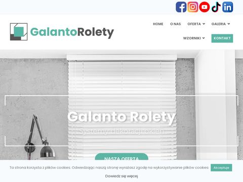 Rolety wewnętrzne Poznań - Galanto Rolety