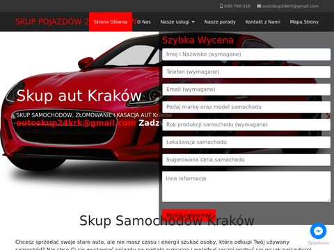 Skup aut Kraków - skupsamochodowkrakow24.pl