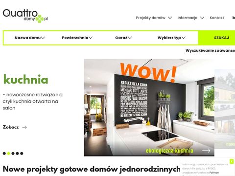 Projekt nowoczesnego domu - quattrodomy.pl