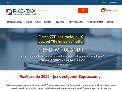 Rozliczenia podatkowe Holandia - PKG TAX
