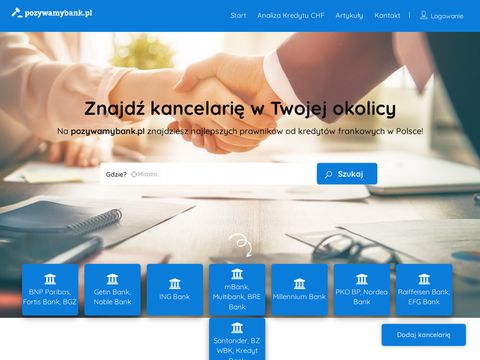Pozywamybank.pl - Katalog Kancelarii Prawniczych