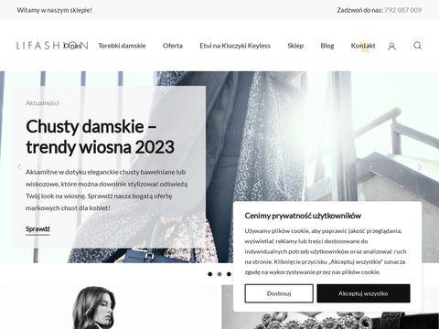 Lifashion.pl sklep - torebki damskie skórzane i syntetyczne