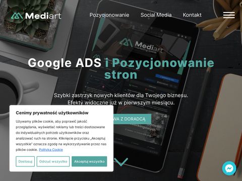 Pozycjonowanie www Bydgoszcz - mediart.pl