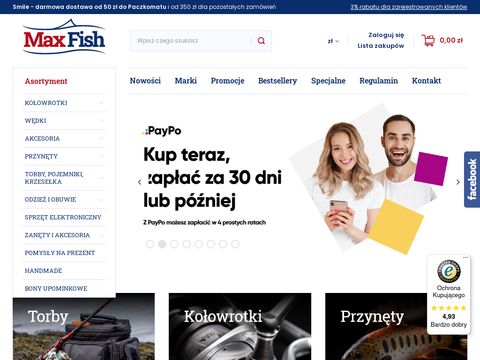 Sklep wędkarski max-fish.pl