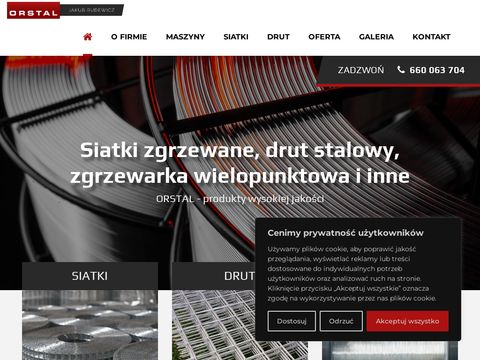 orstal.com.pl - drut stalowy