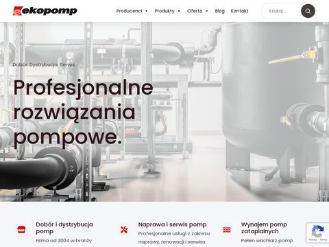 EKOPOMP - Pompy przemysłowe. Dobór i dystrybucja.