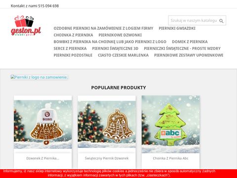 Pierniki świąteczne również reklamowe z logo