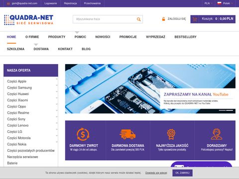 Części do smartfonów - gsm.quadra-net.pl