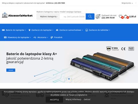 Baterie do laptopa sklep online - AkcesoriaMarket
