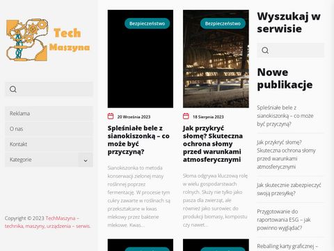 Techmaszyna.pl - strona o budownictwie