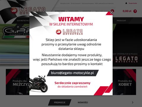 Sklep motocyklowy – odzież, części i akcesoria dla motocyklistów legato-motocykle.pl