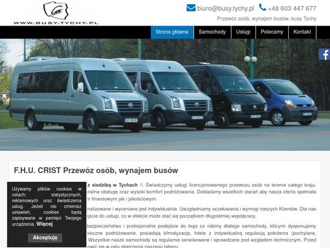 F.H.U Crist - Przewóz osób, wynajem busów Tychy, usługi transportowe Tychy