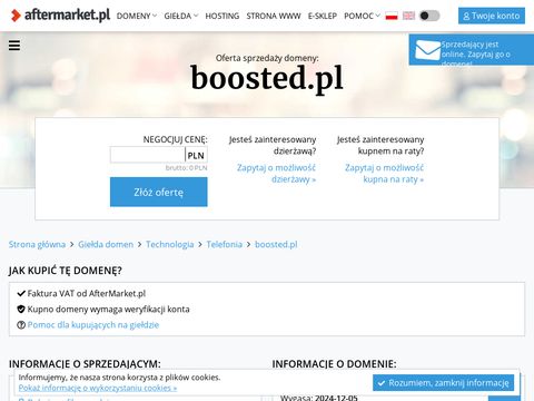Baza produktów - Boosted.pl