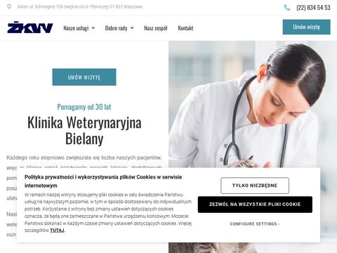 www.weterynaria.waw.pl - weterynarz rtg Warszawa