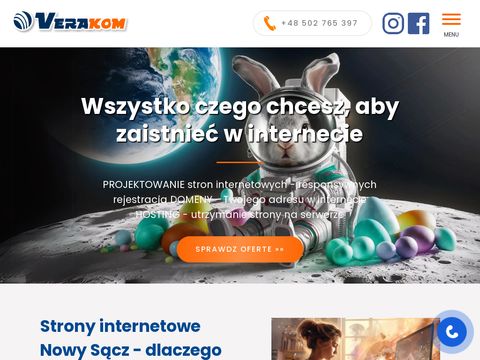 Projektowanie stron internetowych Nowy Sącz - verakom.pl