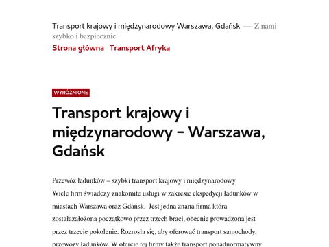 Transport, przewóz mebli Żoliborz