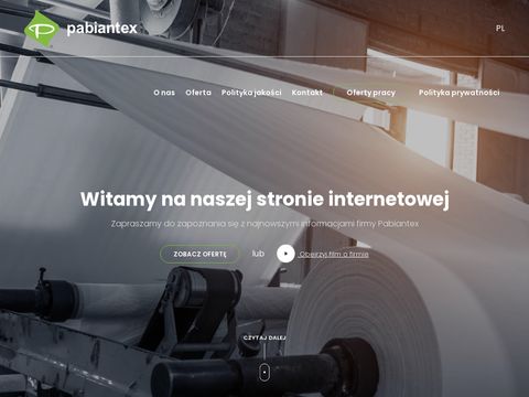 Płótna filtracyjne - pabiantex.com.pl