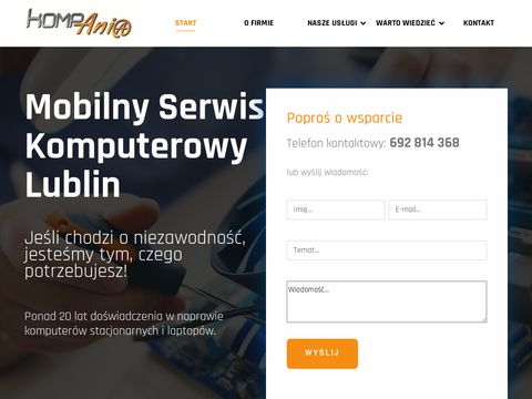 Mobilna naprawa komputera Lublin non stop 