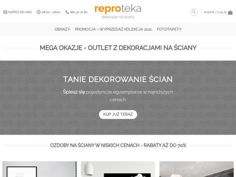 Tanio obrazy - reproteka.pl