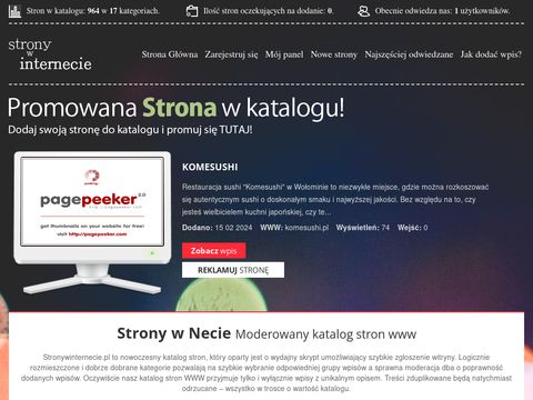 Stronywinternecie.pl - seo katalog