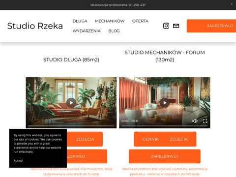 Studio fotograficzne na wynajem Warszawa - studiorzeka.pl