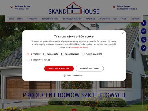 Budowa nowoczesnych domów drewnianych - skandhouse.pl