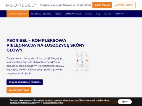 Dermokosmetyki na łuszczycę skóry głowy - psorisel.pl