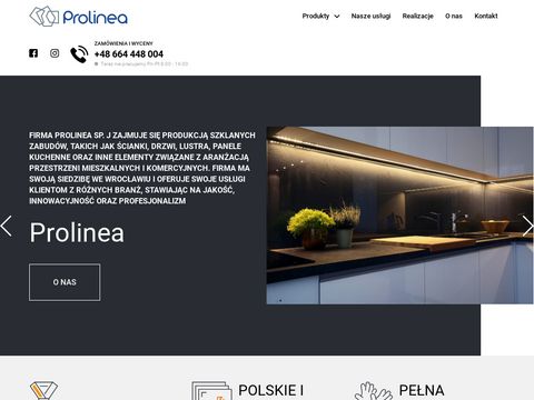 Prolinea - Producent drzwi szklanych
