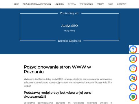 Pozycjonowanie stron WWW w Poznaniu, optymalizacja SEO, SEM, eMarketing uczciwie i solidnie