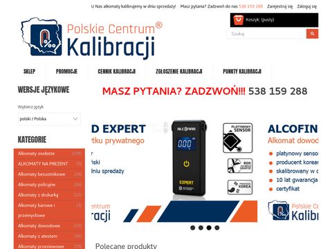 Polskie Centrum Kalibracji - Sklep i Serwis Alkomatów