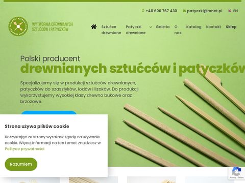 Drewniane sztućce - patyczki-ns.pl