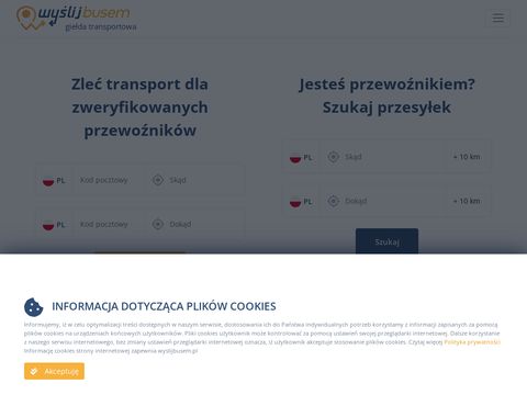 Giełda transportowa Polska - wyslijbusem.pl