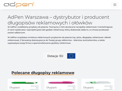 Długopisy reklamowe Kraków Adpen.com.pl