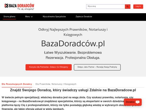 Profesjonalna baza prawników, księgowych i notariuszy BazaDoradców.pl