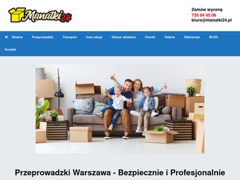Przeprowadzki Warszawa tylko z Manatki24!!