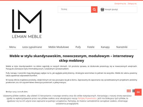 Meble skandynawskie - Internetowy sklep meblowy Leman-Meble