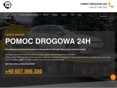 Profesjonalna pomoc drogowa w Krakowie