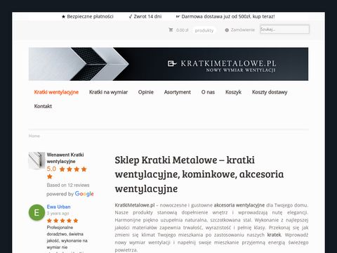Kratki metalowe - kratkimetalowe.pl