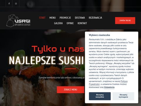Warszawa zamawia w Usagi Sushi Barze na Bemowie.