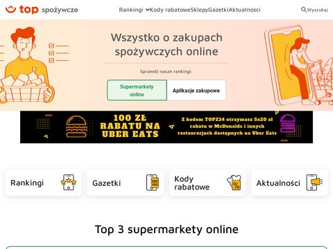 Ranking Supermarketów Internetowych 2022 - Zakupy Spożywcze Online