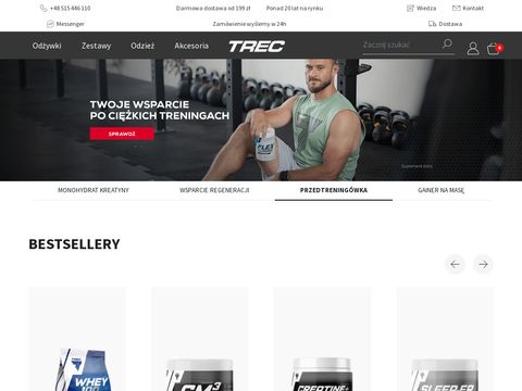 Odżywki i suplementy dla sportowców | www.trec.pl