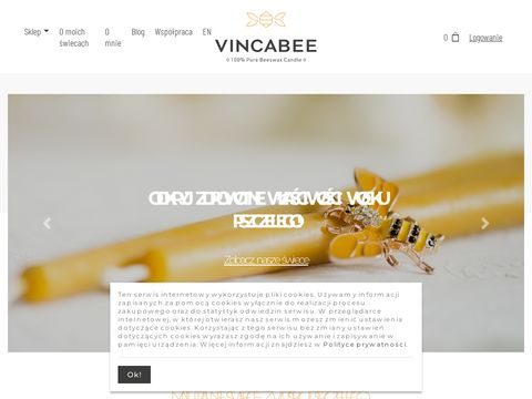 VINCABEE.com - świece z wosku pszczelego