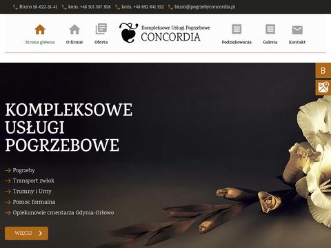 Usługi pogrzebowe trójmiasto - pogrzebyconcordia.pl